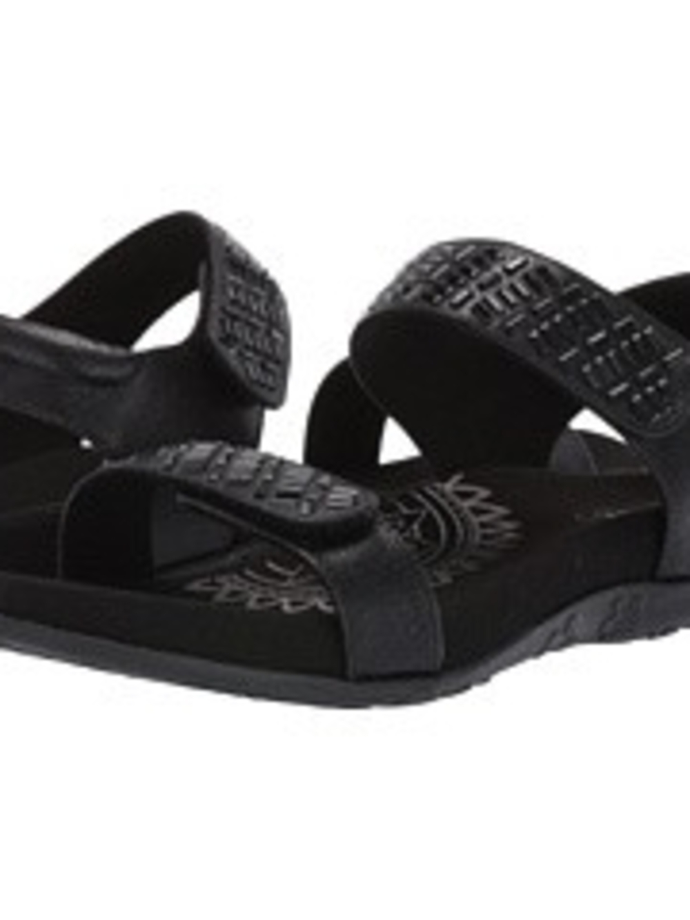 Aetrex Black Women's Adjustable Strapped Sandals